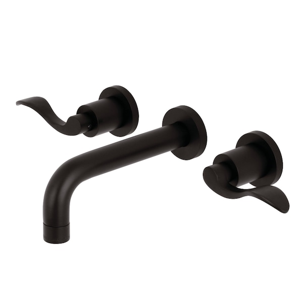 KS8125DFL NuWave 2-Handle Wall Mount Bathroom Faucet, Oil Rubbed Bronze